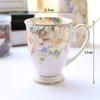 Скандинавский пасторальный костяной фарфор, большая емкость, кофейная кружка с молоком, креативная керамическая чашка с ручной росписью и цветочным рисунком, винтажная чайная церемония