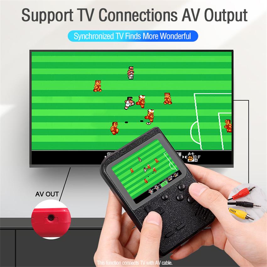 2020 Новая встроенная 400 игр, аккумулятор 1000 мАч, портативная игровая консоль в стиле ретро, ​​видео