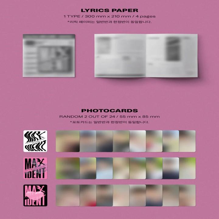 Альбом Stray Kids- MAXIDENT T-CRUSH ver. РОК-ЗВЕЗДА 2 вер.. , с 1 прозрачной картой