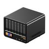 WTR MAX AMD Ryzen 7 Pro 8845HS NAS Мини-ПК DDR5 5600 МГц Поддерживает 4×2,5/3,5" Жесткий диск 2×M.2 2280 NVMe Настольный NAS DIY Компьютер