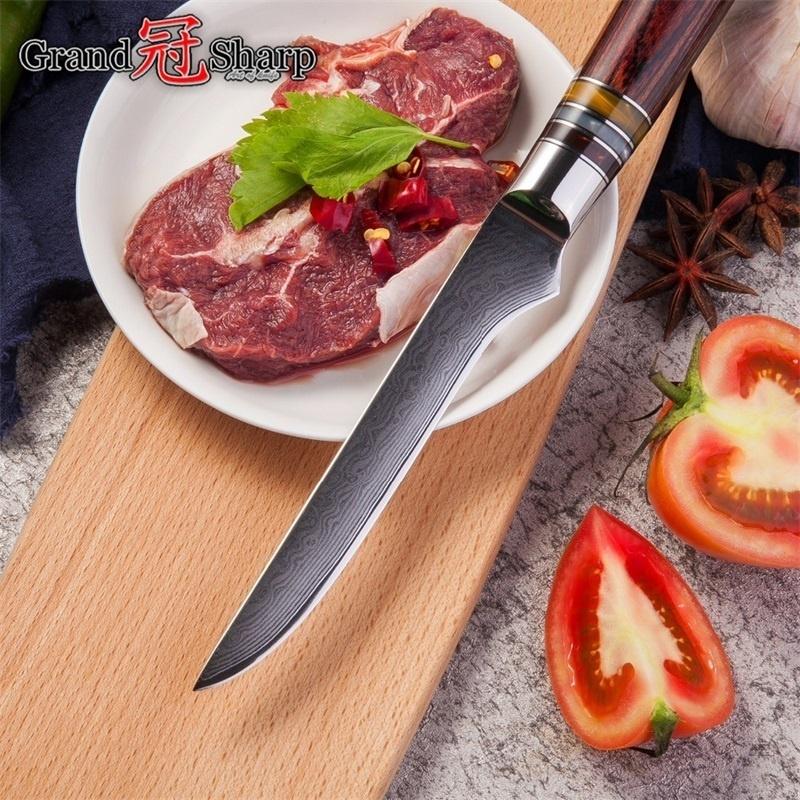 5,5-дюймовый нож для обвалки VG10, лезвие, японская дамасская нержавеющая сталь, 67 слоев, кухонные ножи шеф-повара