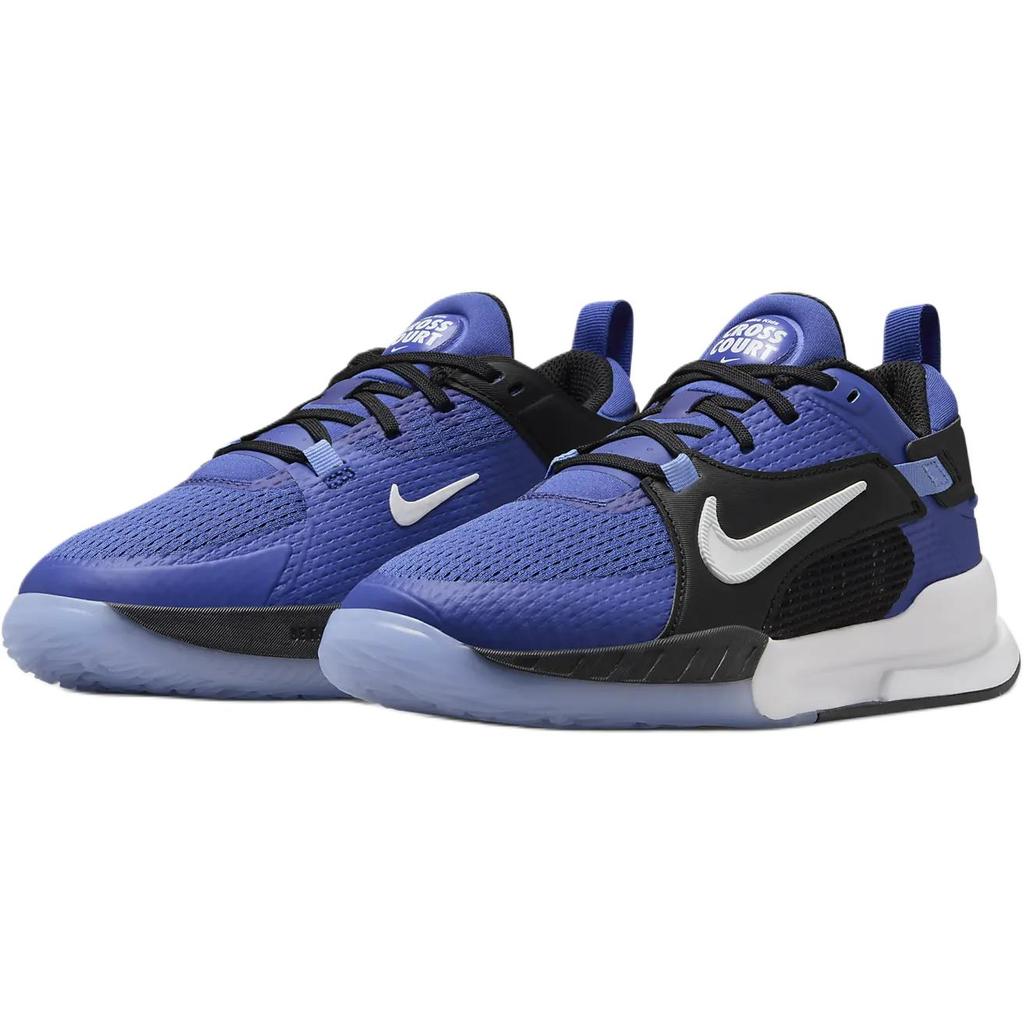 Nike Кроссовки детские Crosscourt GS Astronomy Blue, черные, Royal-Pulse White FN2231-400