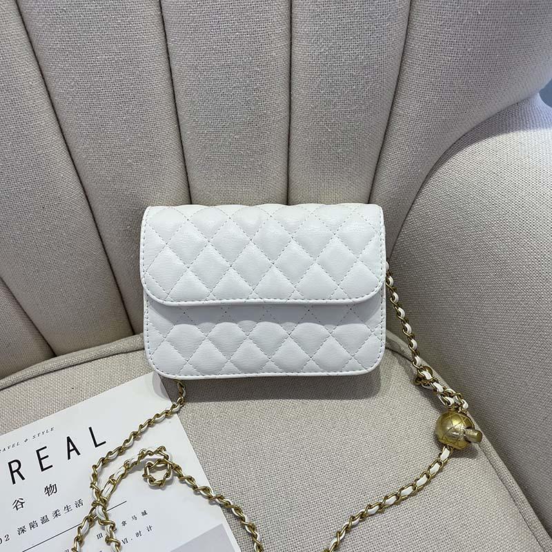 Роскошные женские сумки через плечо, мини-сумки из искусственной кожи, женские поясные сумки с цепочкой и клапаном для помады, модные ромбические женские сумки