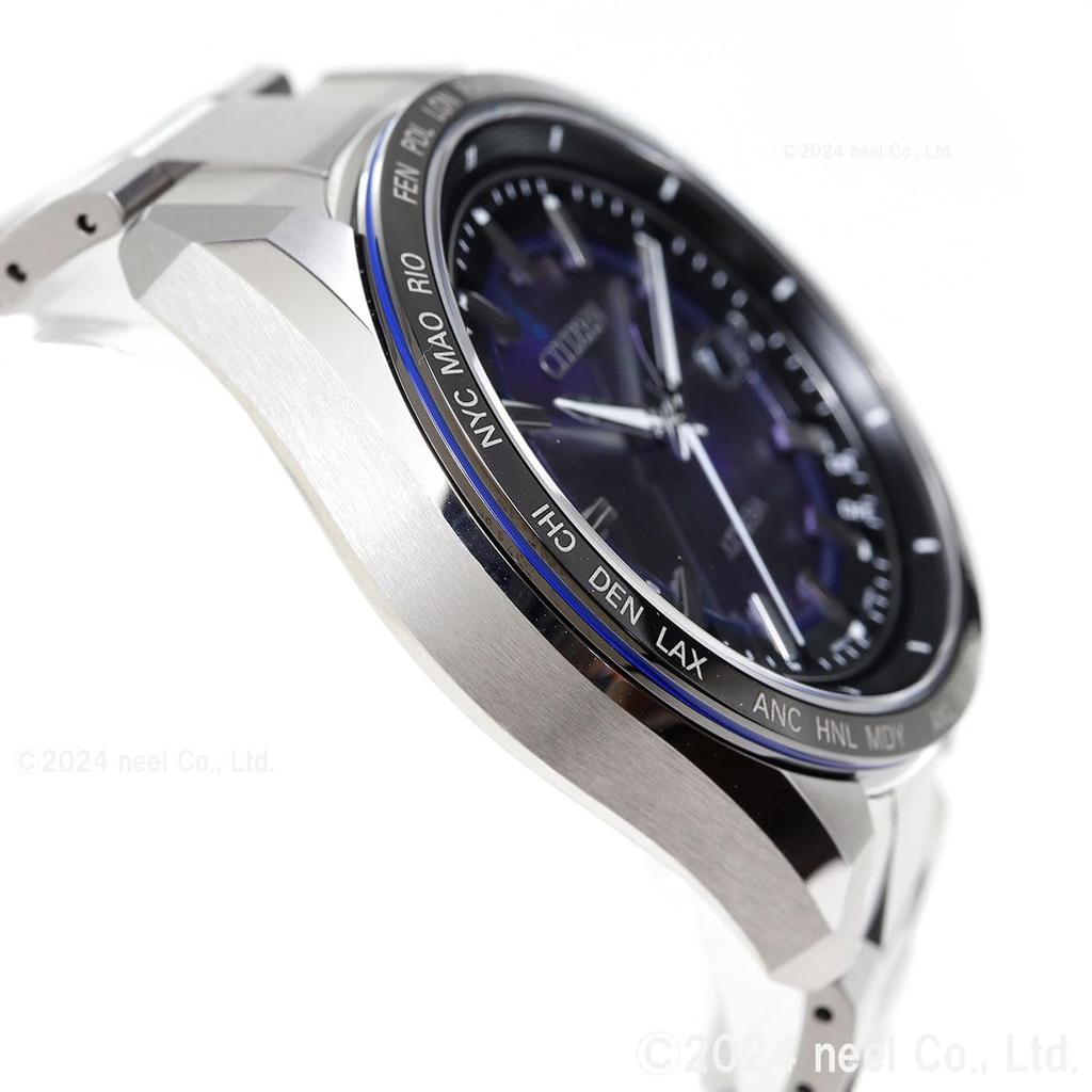 Citizen Attesa UNITE с лимитированными часами, Eco-Drive с питанием от света, Радиоуправляемые, Водонепроницаемые, СИНИЙ, Издание, Титан, Легкий, Серебристый, Синий,