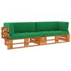 Day and Night - Day and Night 2-seater Pallet Sofa with Brown Impregnated Pine Wood Cushions