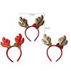 Party Dress Up Christmas Decoration Female Plush Hair Hoop Christmas Hair Band Antlers Headband