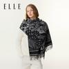 ELLE Women's 100% Merino Wool Jacquard Scarf
