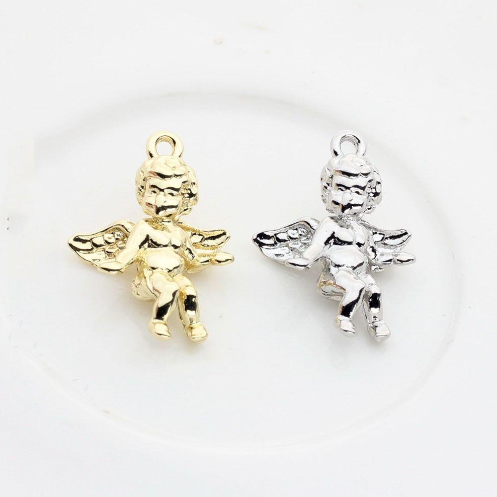 2 шт./компл., мини-купидон, одиночный кулон, цинк, цинк, сплав цинка, «сделай сам», ожерелье «Купидон», аксессуары, ювелирные изделия