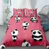 Panda Printed 2/3pcs Bedding Set Bamboo Duvet Cover For Adult Child Bedclothes And Pillowcases Comforter Covers Bed Sets
