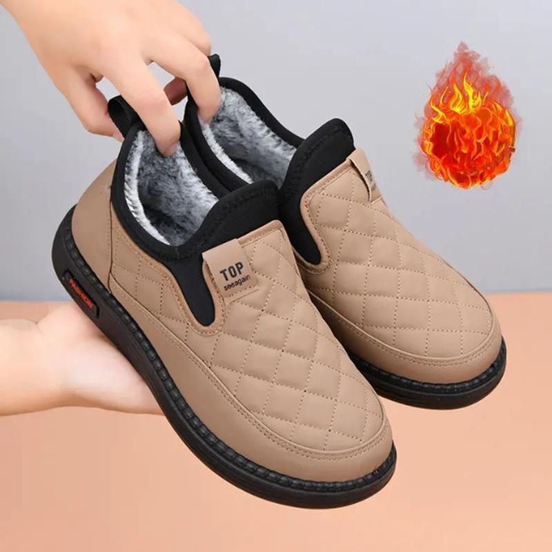 Women Cotton Shoes Winter Plush Warm Waterproof Comfortable Outdoor Anti Slip Wear-resisting Casual Cold Proof Cotton Shoes
