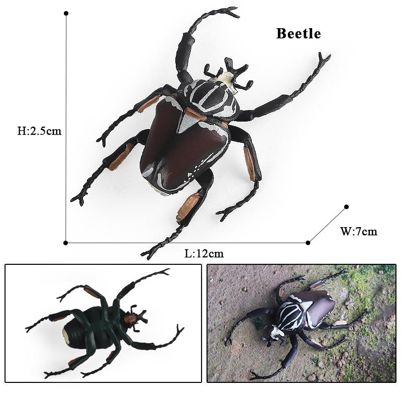 Oenux Симуляция Стрекоза Кузнечик Сороконожка Дикие Насекомые Животные Модель Фигурки Миниатюрная Образовательная Коллекция Детская Игрушка