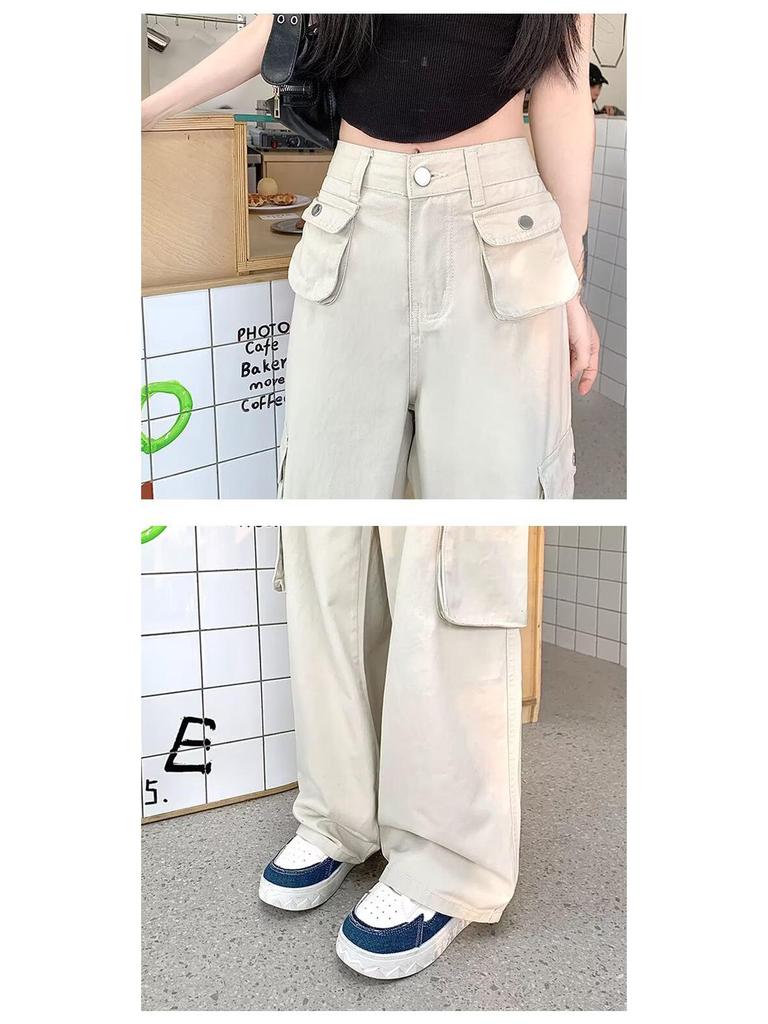 Women's Spicy Retro High Waist Wide Leg Jeans - Summer Slimming Workwear Trousers