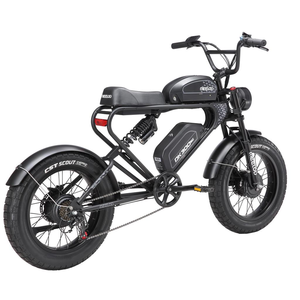 MEELOD DK300Max Adult Electric Bicycle 750W Motor 48V20Ah Battery  20" Fat Tire Retro with Dual Motor and Dual Batter Mountain  E-Bike