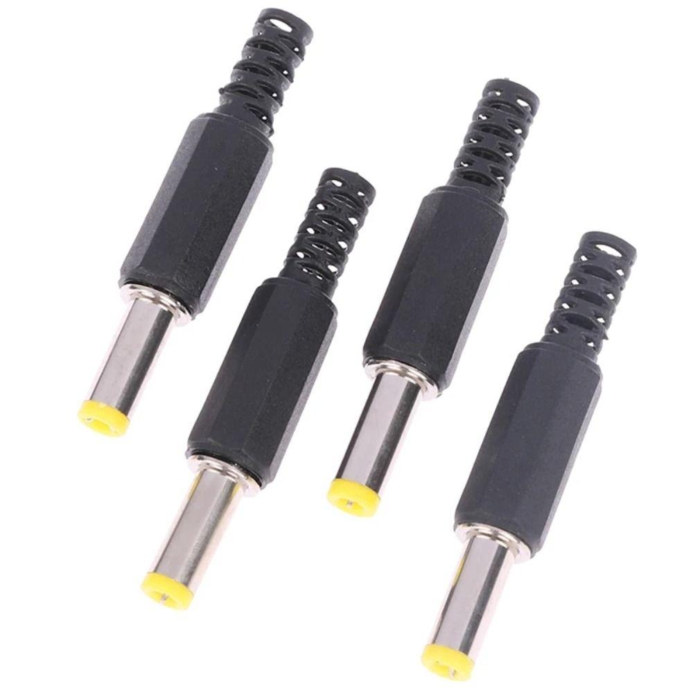 Black Male Barrel Connectors 14mm DC Male Jack Monitoring DC Power Plug DC Power Plug Socket