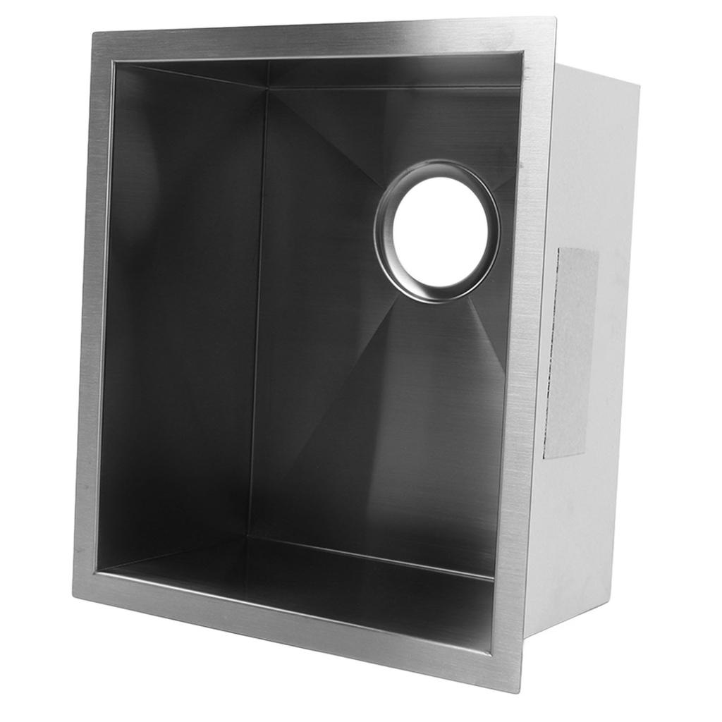 Прямоугольная раковина для RV, нержавеющая сталь, 400x350x203 мм, устойчивая к ржавчине, большая вместимость для Кампе