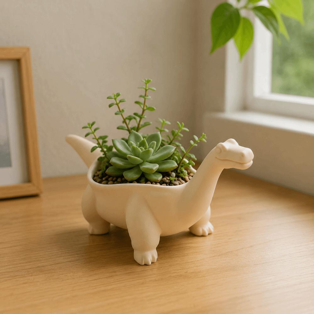 Desktop Decoration Dinosaur Flowerpot Funny Small Storage Container Plant Planting Pot  Balcony