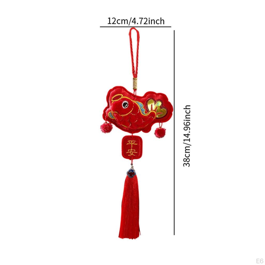 Китайское украшение на год, подвесной шарм с кисточками, фэншуй, подвесное украшение в виде змеи