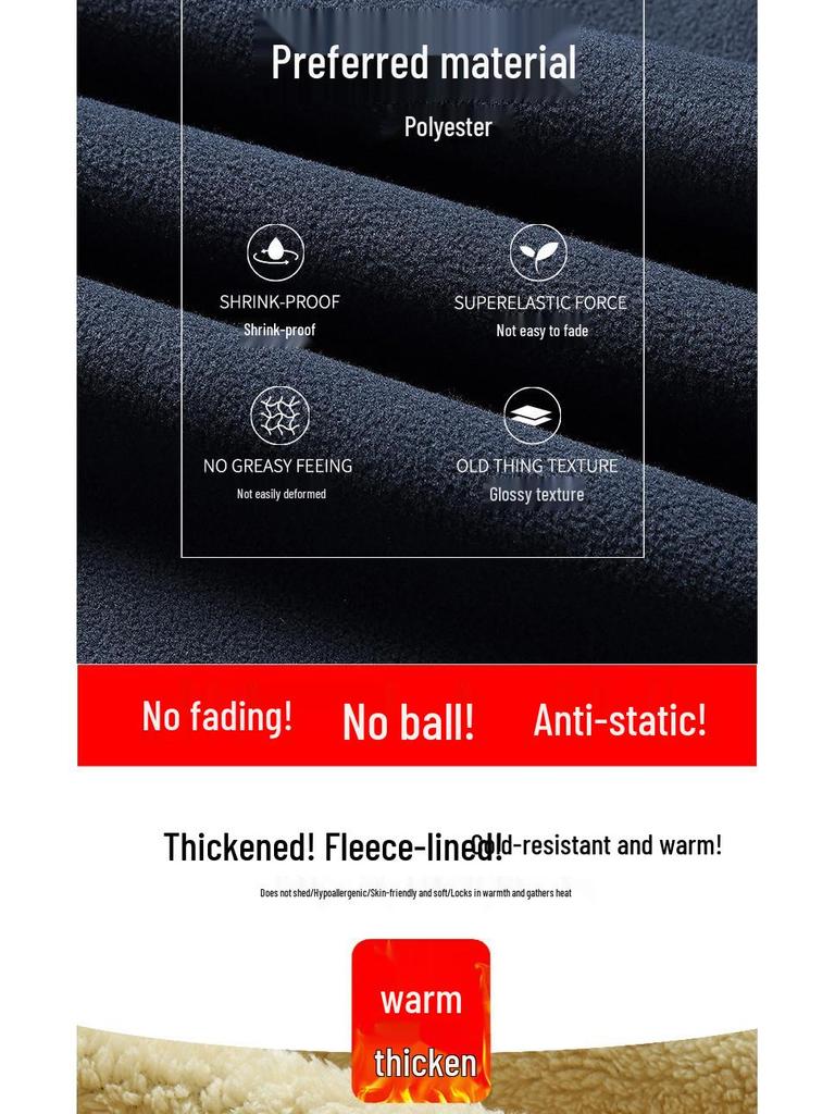 Plus Size Couple's Double-Sided Fleece Jacket: Men's Lamb Fleece Cardigan for Autumn & Winter