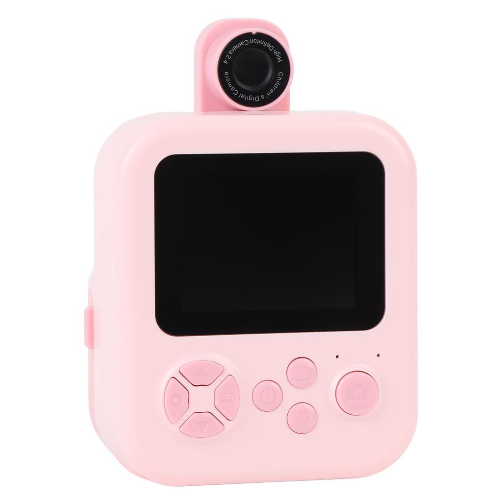 Camera Print 48MP Photo 1080P Video 2.4 In Screen Portable Camera 1200mAh Battery Support Music Games Play with 180 Degree Rotating Lens