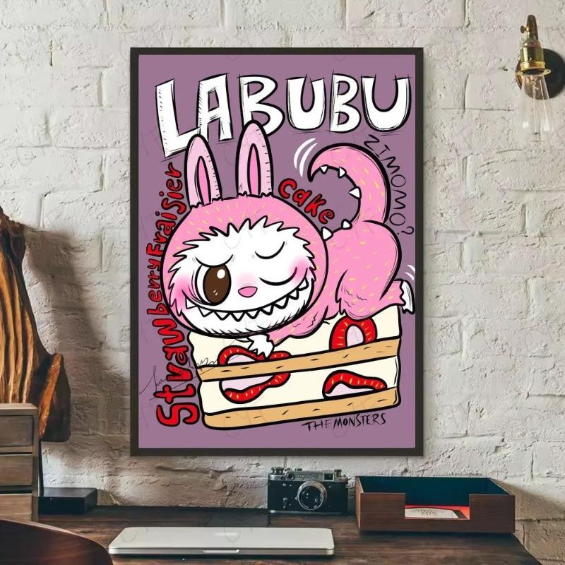 Labubu Metal Sign, Cute Character Wall Art Plaque 20x30cm
