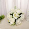 Букет из искусственных цветов, свадебная вечеринка, искусственные растения, розы, цветы, украшение для невесты, цветы в руках, аксессуары для домашнего декора