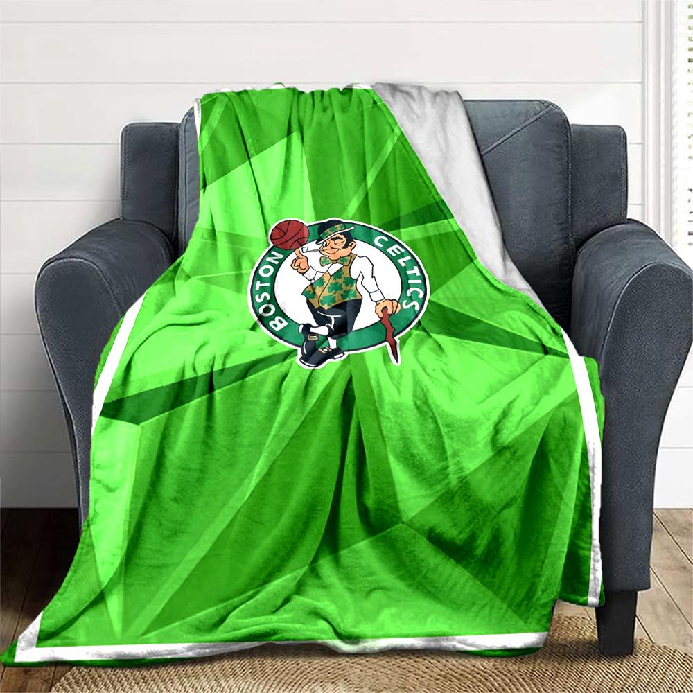 1pc Boston Celtics Blanket, Gift, for Men and Women, Soft Blanket, Good for Sofa Bed Couch Travel, Lightweight Flannel Blanket