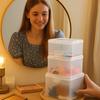 1Pcs with Lid Storage Case Multi-purpose Small Thing Container Storage Box  Storing Jewelry Headband