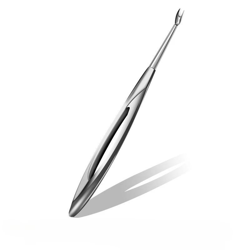 Средство для удаления кутикулы, толкатель омертвевшей кожи, хирургический класс, нержавеющая сталь, инструменты для маникюра, скребок, очиститель для ногтей, триммер