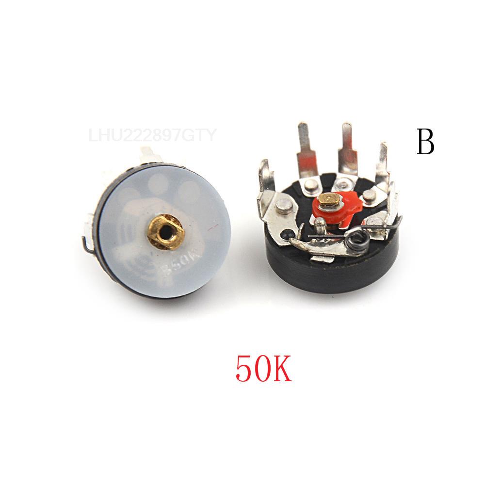 10 шт. Потенциометр радио с прямым углом RV12MM B503 B50K Потенциометр громкости усилителя мощности с переключателем