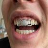 Gold Silver Color Teeth Grillz CZ Zircon Body Jewelry Hip Hop Dental Caps  Street Style