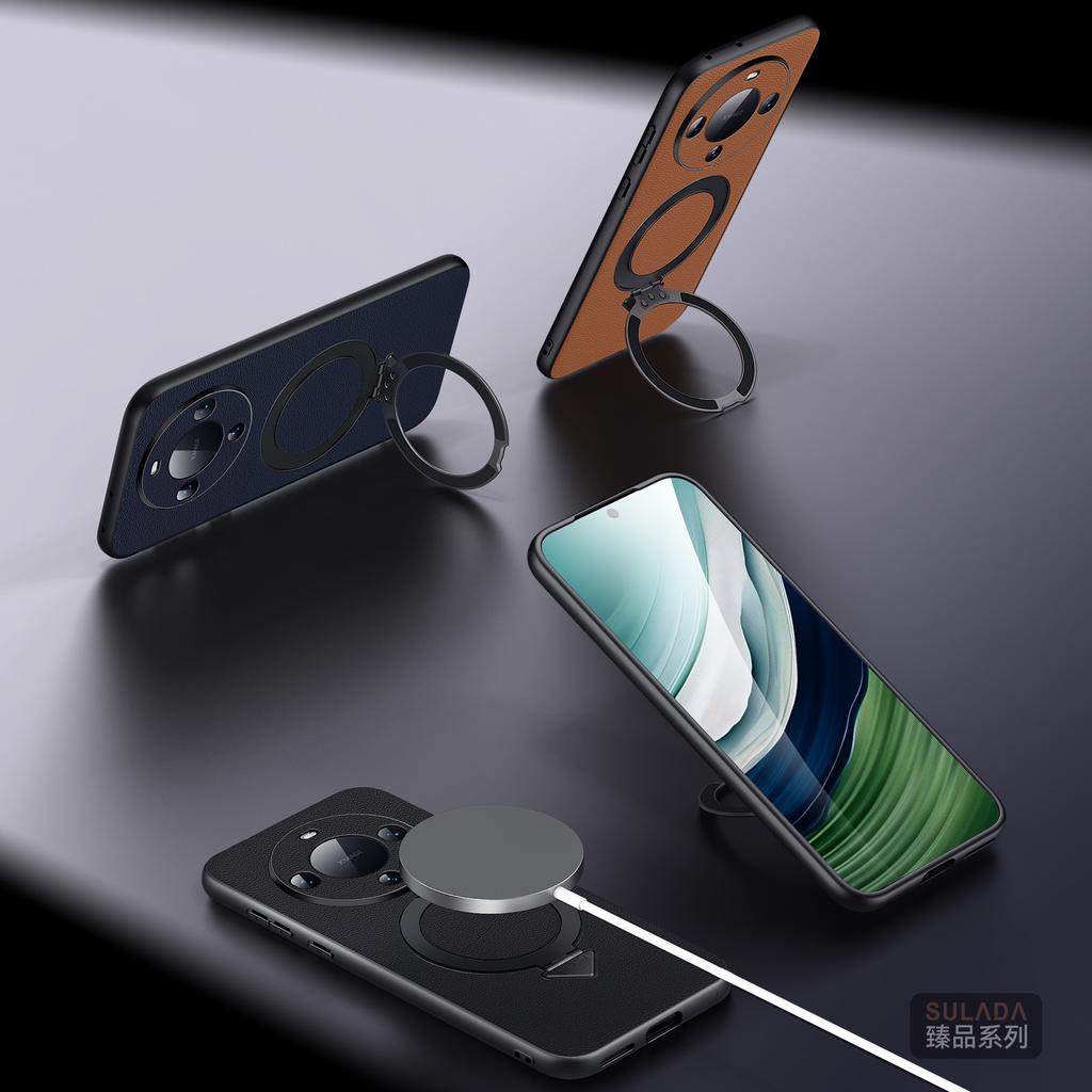 Чехол для мобильного телефона Huawei mate11pro кожаный с магнитным держателем Mate11pro + полноразмерный бизнес-премиум защитный чехол