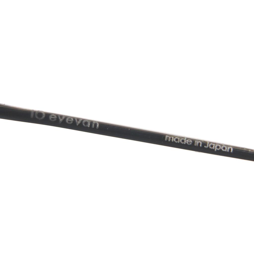 Excellent 10 eyevan Glasses no.6 2 44-1G Silver gold 18K mens Used