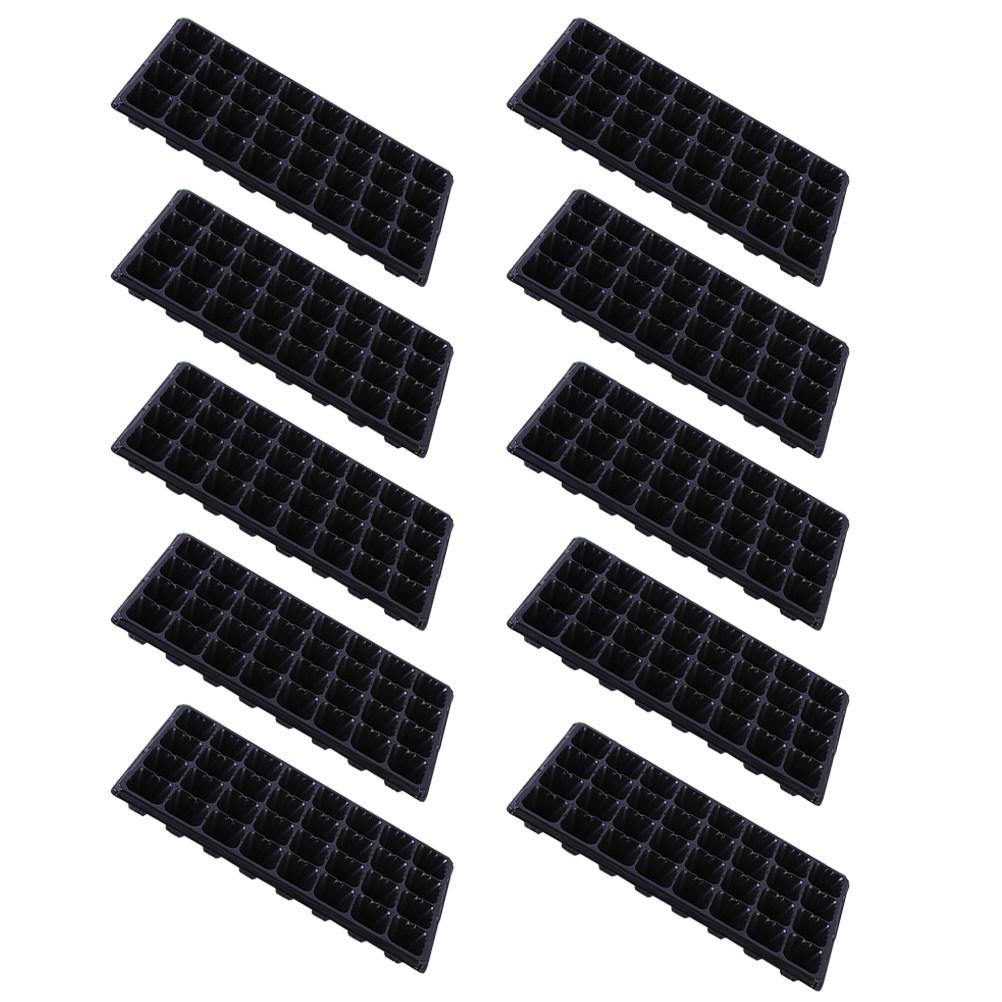10 Pcs 50 Cell Starter Planter Plant Propagation Containers Cell Seedling Trays Tomato Germination Garden Nursery Sapling