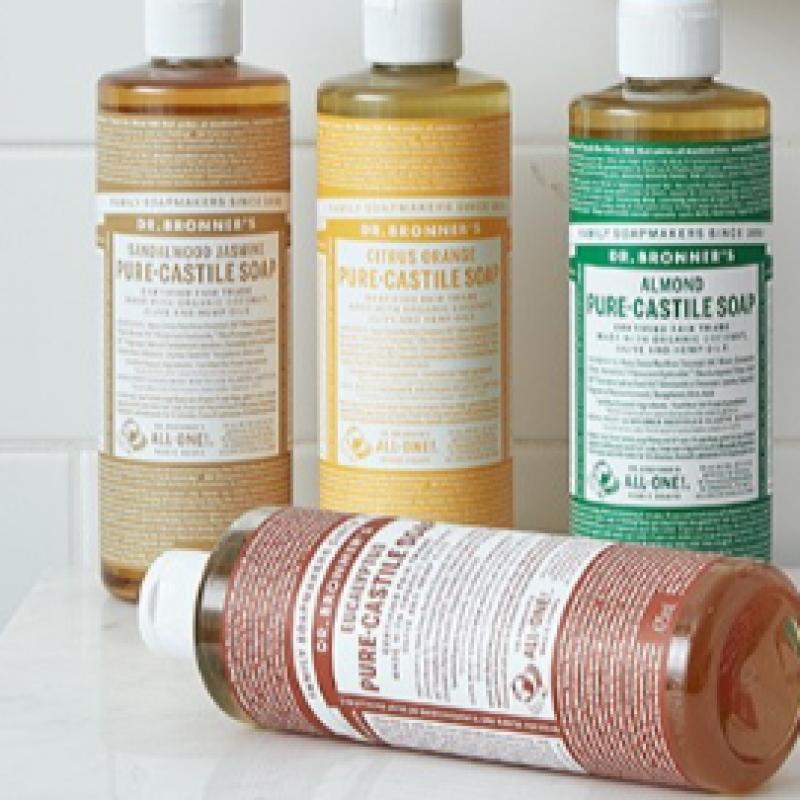 Доктор. Bronner S Мятное чистое кастильское мыло 475 мл