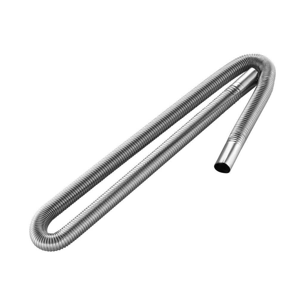 Exhaust Hose, 1200mm Diesel Heater Flexible Exhaust Pipe, Stainless Steel Exhausts Hose with 2 Hose Clamps, Exhausts Hoses Kit Diesel Heater