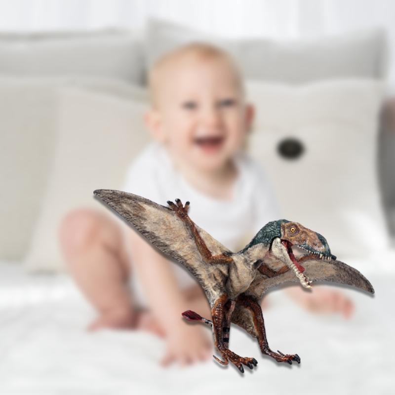 Dinosaur Toy Plastic Figure Surprise Gifts Pterosauria Children Home Decoration Finger Solid Simulator Model Party Props