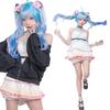 [Milky Time] Hatsune Miku Cosplay with Wig, Vocaloid, Thanksgiving, One-Piece Dress, White, Miku