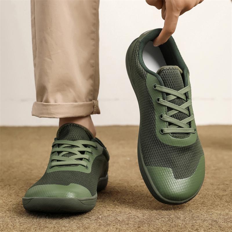 Модные новые унисекс широкие туфли дышащая сетка мужские босые туфли с широким носком брендовые балетки мягкие нулевая подошва кроссовки с широким носком большой размер