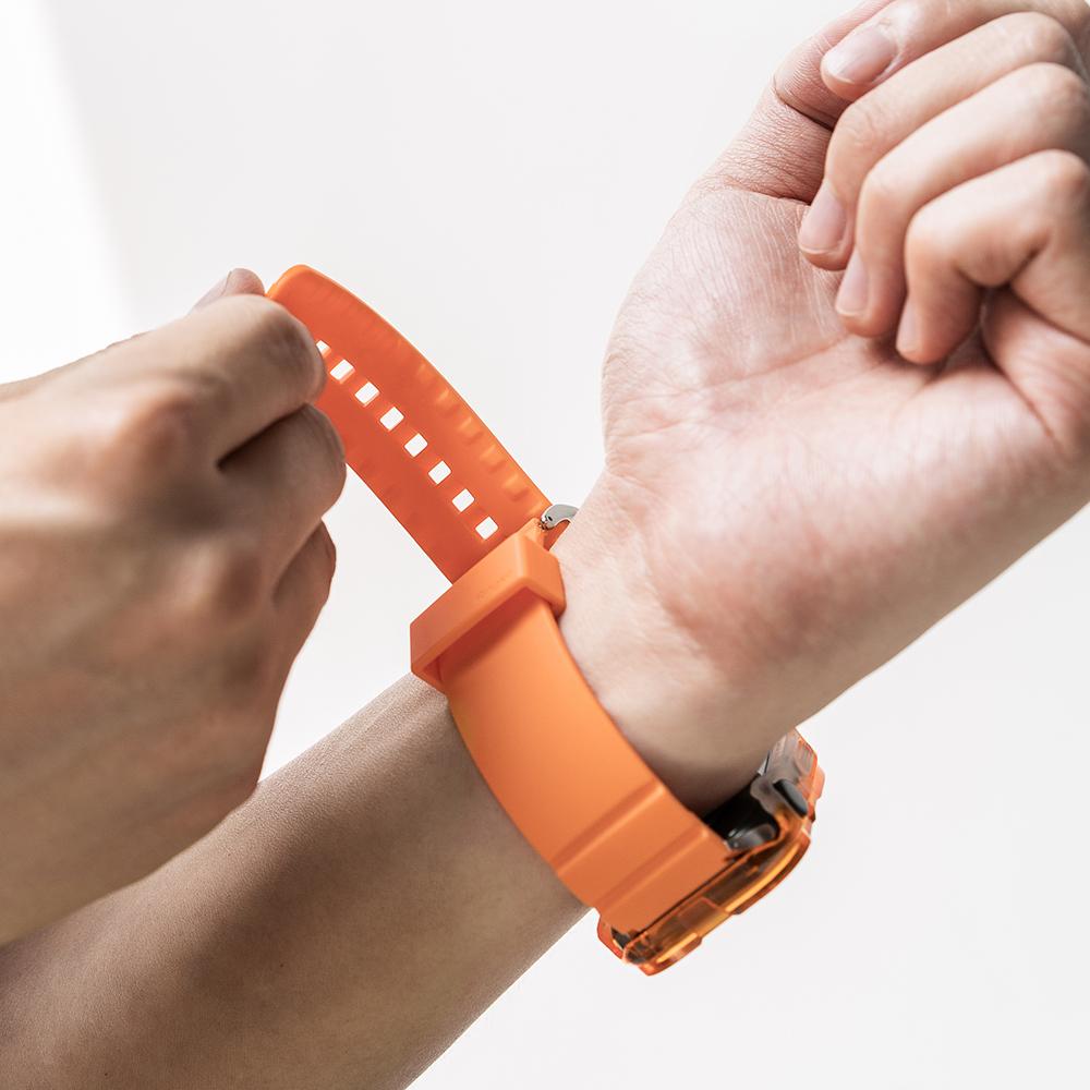 Lingke Резиновый Один Смелый Ремешок для Galaxy Watch Apple Watch