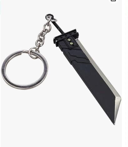 Игра Final Fantasy 7 Брелок Меч Клауда Бастера Меч Ремейка Зака Фэйра Металлический Кулон Для Фанатов Косплей Украшения Подарок