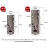 2,3 Inches Door Latch Sliding Lock Door Drawer Barrel Bolt Protective, Silver Thick Aluminum Alloy Unlatching Door Lock with