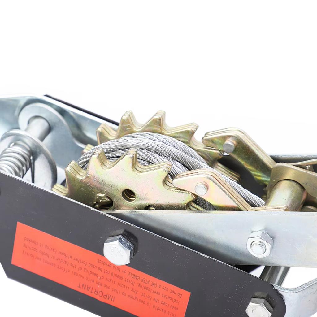 2T трос ручной съемник инструмент для затяжки Мини натяжитель двойной крюк подъемный инструмент лебедка съемник сверхмощный съемник