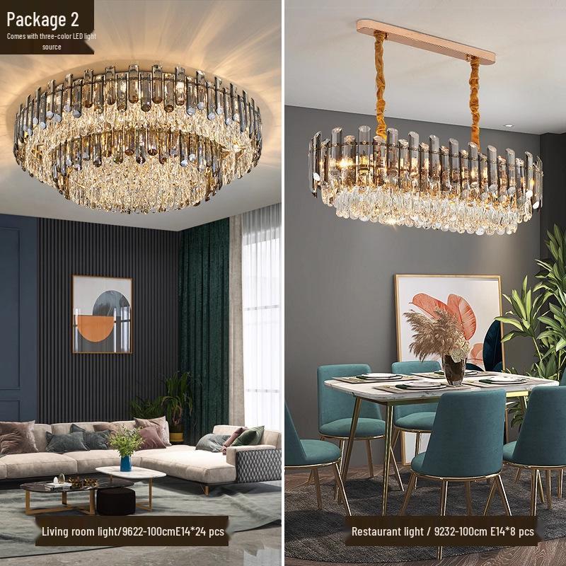 Luxury Modern Crystal Ceiling Light for Living Room, Bedroom, and Dining Room