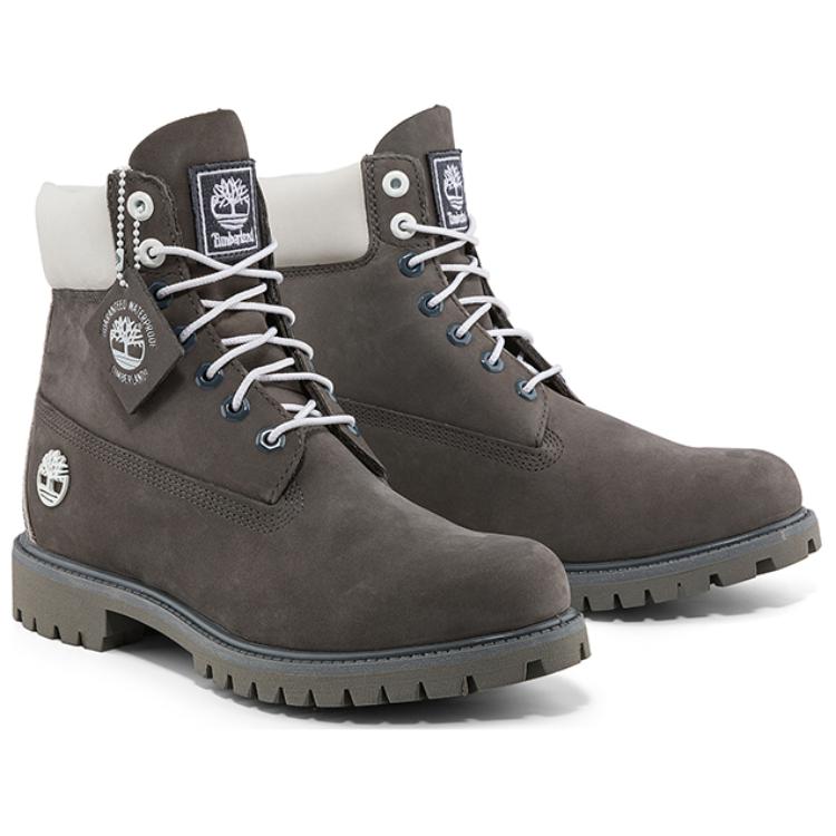 Timberland Кожаные прочные повседневные удобные ботинки для отдыха на открытом воздухе до середины голени мужские ботинки серые A616QW