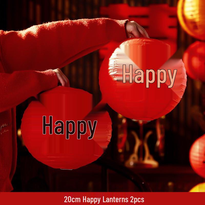 Набор для украшения китайской свадебной комнаты «Двойное счастье» с фонариками и сотовыми украшениями для спальни, реквизит для фото