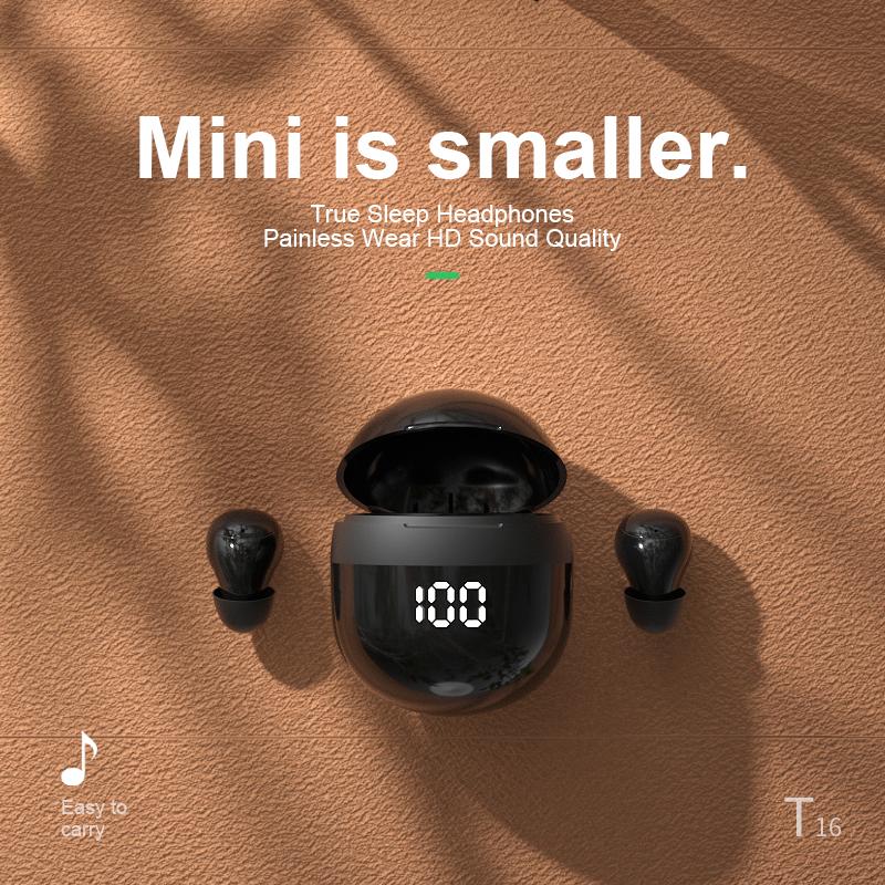Мини-невидимые наушники Bluetooth 5.3, беспроводные наушники-вкладыши с микрофоном, шумоподавляющие наушники, гарнитура с тяжелыми басами для смартфона