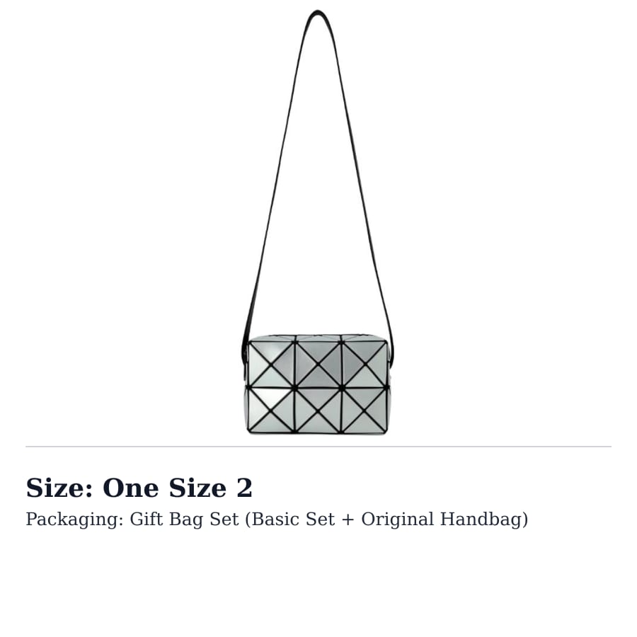ISSEY MIYAKE Polyvinyl Chloride Resin Box Bag Crossbody Bag Women's Light Blue BB51-AG671-71