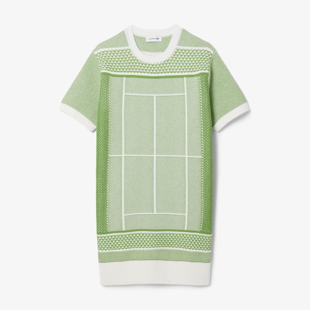 [lacoste] Women's Jacquard Graphic Dress EF9888-56G4IN