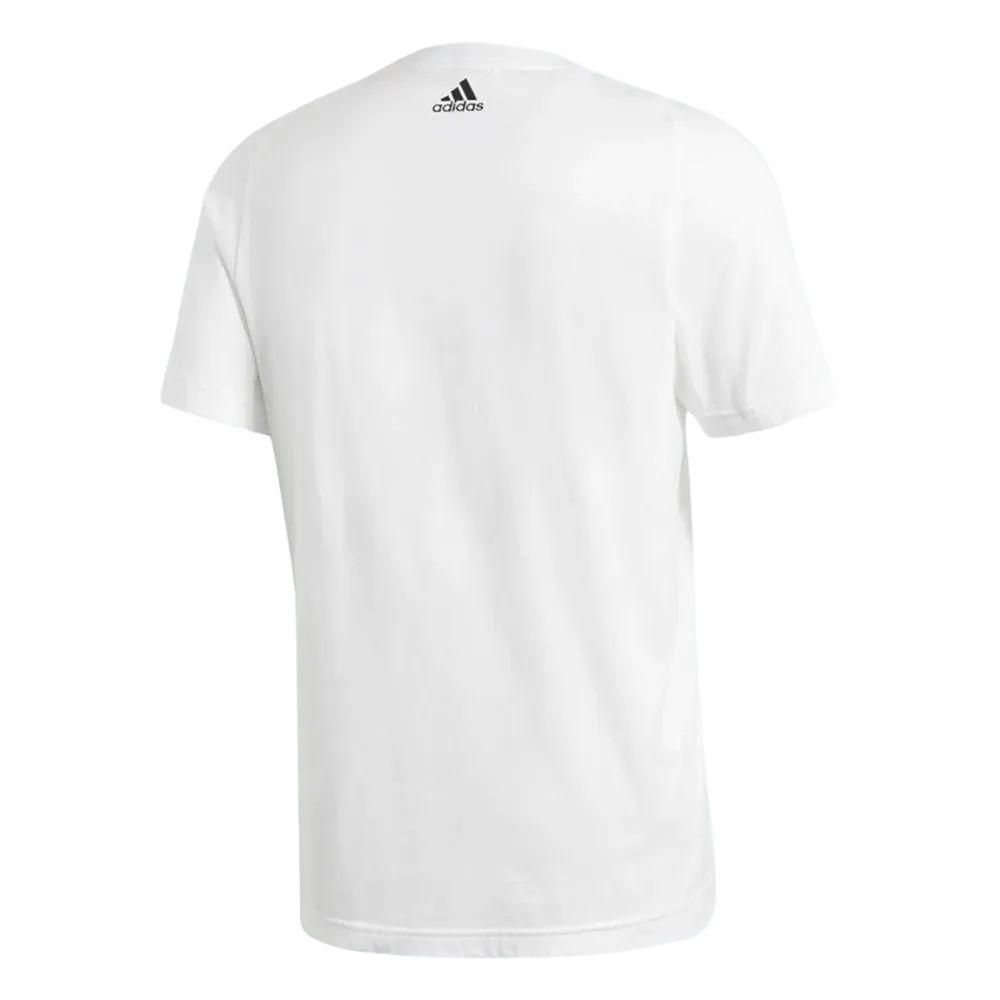 Adidas T Shirts Men's White Crew Neck Moderate B47358