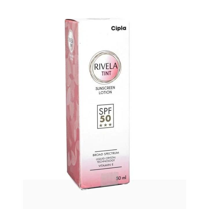 Cipla Rivela Tint SPF50 Sunscreen Lotion with Vitamin E - 50Ml